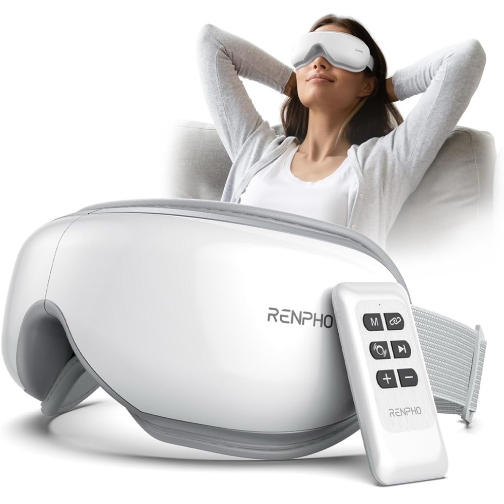 Renpho White Eye Massager with Remote